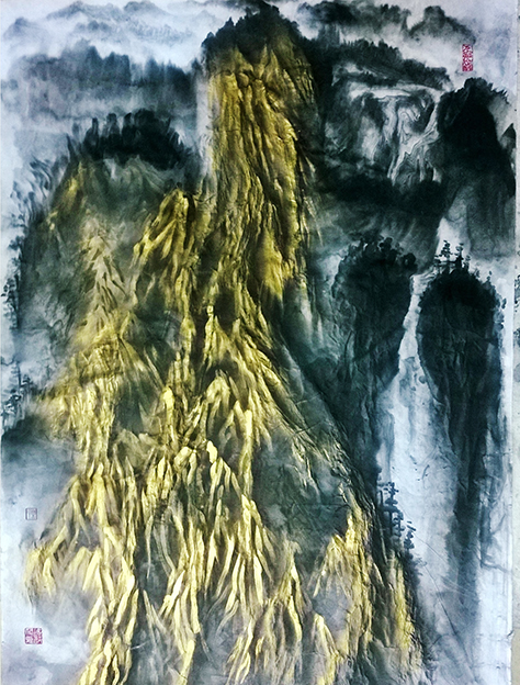 乐城麟作品 《境由心生之天地玄宗》 规格：155cm x 97cm.jpg