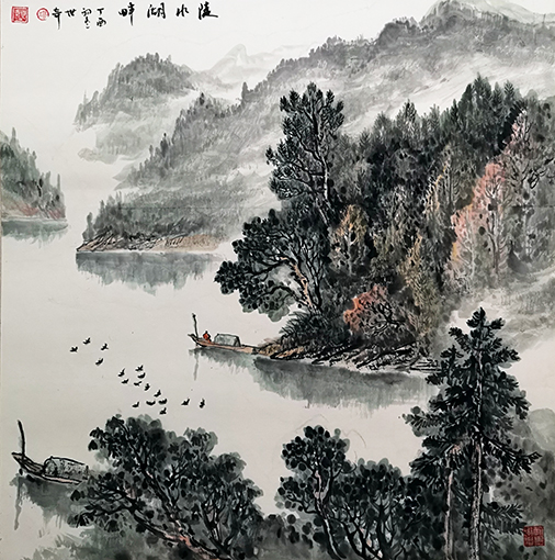 温世奇作品2《陵水湖畔》.jpg