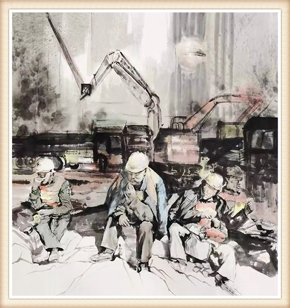 郭远椿《雷神山医院建设者》.jpg