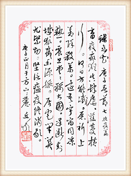 丘若作品 《蝶恋花 庚子春节抗疫篇》.JPG