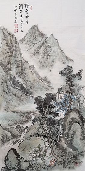 刘仁殿作品《野含时雨润山色》.jpg