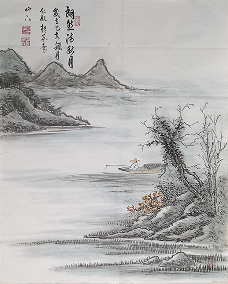 刘仁殿作品《朗然清秋月》.jpg