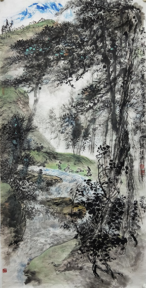 梁桂才作品 《天山风情》.jpg
