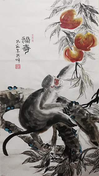 张焯作品 《福寿》 .jpg