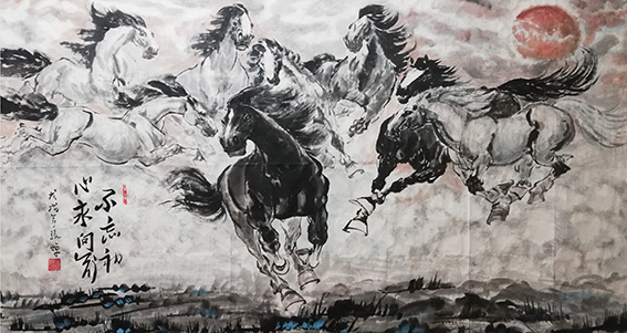 张焯作品 《不忘初心永向前》.jpg