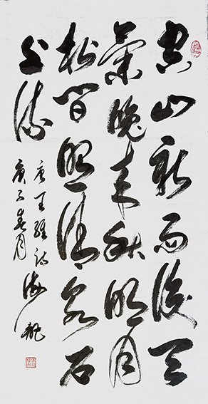 满秉权作品 《空山新雨后》 规格：138cmx69cm.jpg