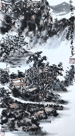 宗木宝作品 《家在云山深处》.jpg