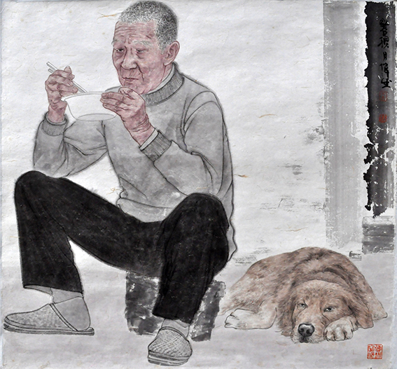 王伟成作品 《山民系列》之六 规格：72cmx76cm.JPG