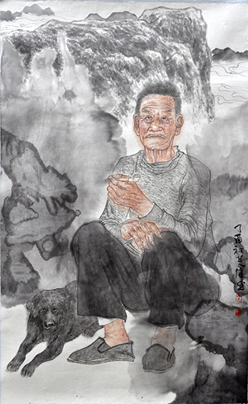 王伟成作品 《山民系列》之三 规格：60cmx95cm.JPG