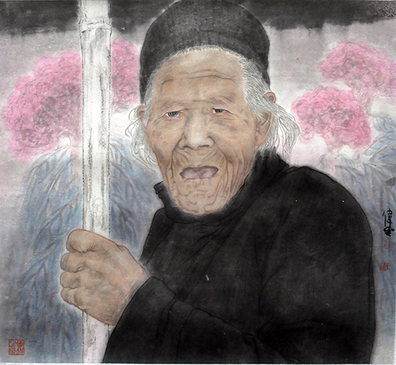 王伟成作品 《山民系列》之四 规格：72cmx76cm.JPG