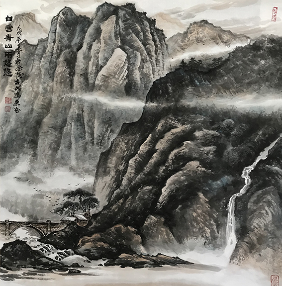 王鸣荣作品 《白云青山两悠悠》.jpg