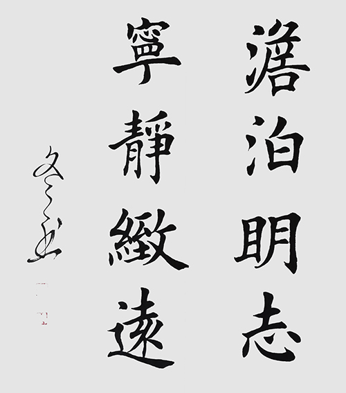 杨冬冬作品10楷书《淡泊明志 宁静致远》68X68cm.jpg