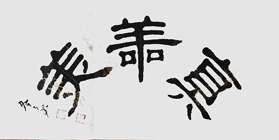 杨冬冬作品15隶书《真善美》34X70cm.jpg