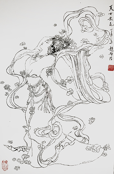 赵静作品9《天女散花》.jpg