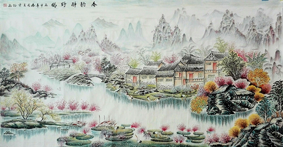 王幸裕作品 《春韵醉野鹤》.png
