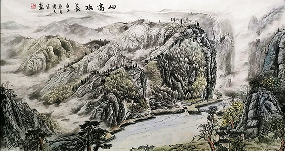 肖天宝作品 《山高水长》.jpg