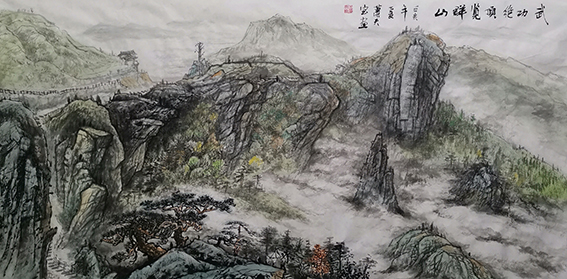 肖天宝作品 《武功绝顶览群山》.jpg