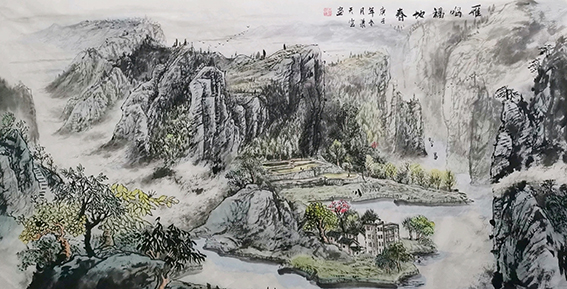 肖天宝作品 《雁鸣福地春》.jpg