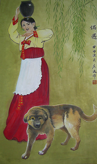 姜庆远作品 《偶遇》.jpg