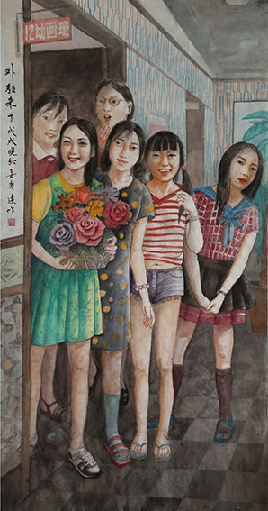 姜庆远作品 《外教来了》.JPG