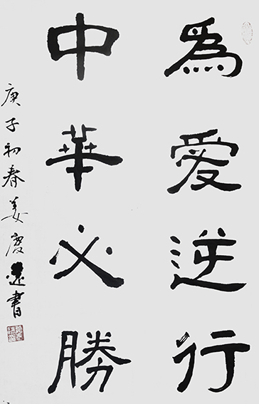 姜庆远作品 《为爱逆行，中华必胜》.JPG