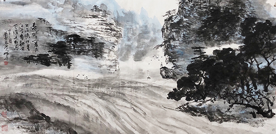 林立中作品  《峡江雨歇》.jpg