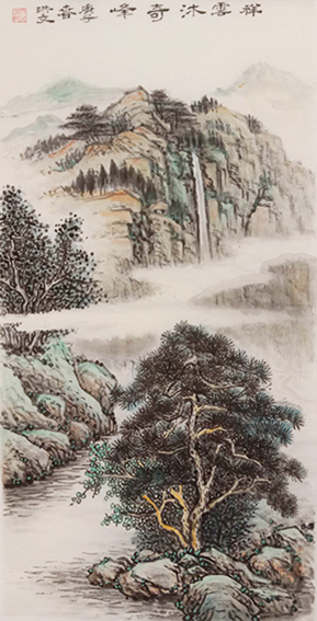 寇洪文作品2《祥云沐奇峰》.jpg