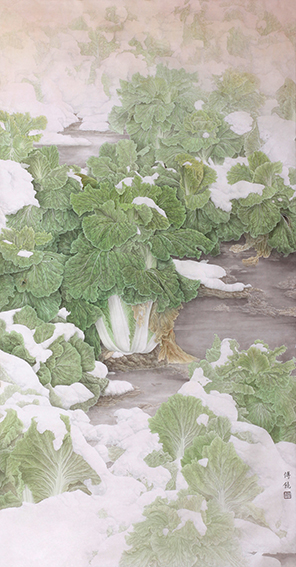傅饶作品《瑞雪初融》.jpg