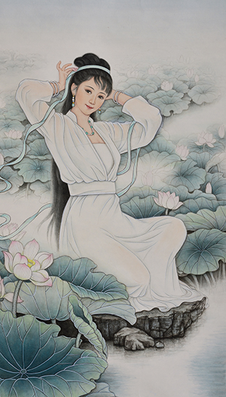肖耀彩作品3《出水芙蓉》1997年.JPG