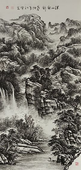 李社安作品 《深山泉韵》.jpg
