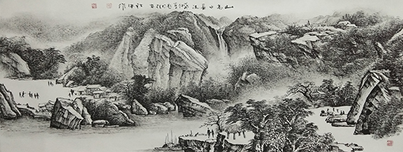 李社安作品 《山高水长流》.jpg