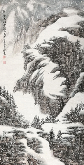 《太行暮雪》规格：180x90㎝.jpg