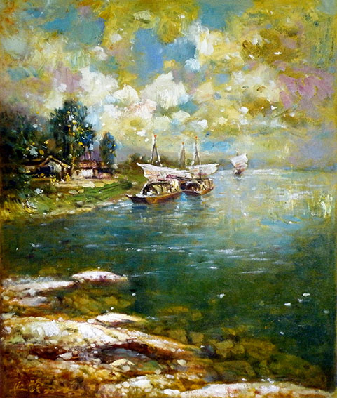 苏延龄作品《江边》规格：76x65cm.jpg