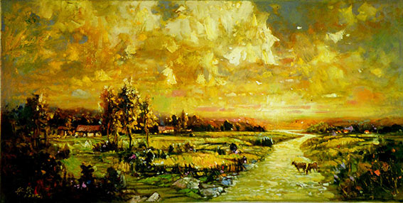苏延龄作品《浅滩》规格：118x60cm.jpg