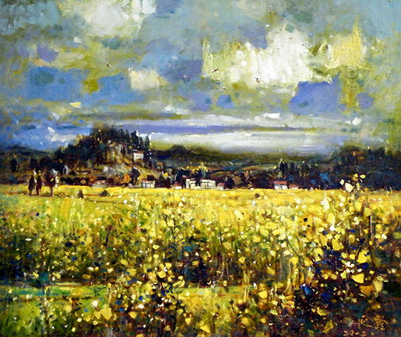 苏延龄作品《油菜花香》规格：76x66cm.jpg