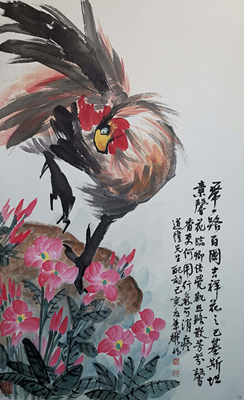 杨华耀作品 《一带一路百国吉祥花之巴基斯坦素馨花》.jpg