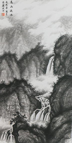《高山流水》规格：138cmx69cm.JPG
