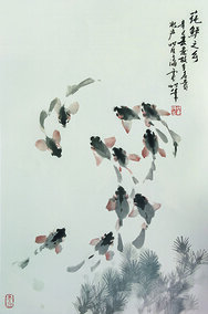 徐震时作品8《莼鲈之乡》  2001年  68cm×46cm.jpg