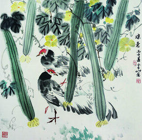 徐震时作品11《凉意》1996年   69cm×69cm.jpg