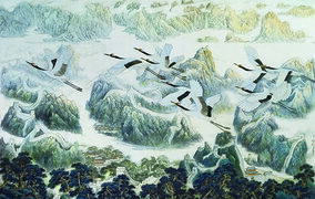 徐震时作品20《神州大地》 1993年  104cm×164cm（徐震时  金家翔  张晓君作，全国获奖作品，入编  《中国现代美术全集》）.jpg