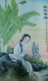周乃山作品《脉脉含情》规格：138cmX70cm.jpg