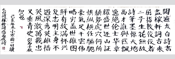 孙建锋作品20 自作诗《读太白诗稼轩词感怀》己亥年冬 八尺对开.jpg