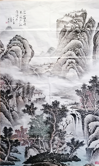 顾芸敏作品13《江山如此多娇》尺寸：138X68cm 己亥年.jpg