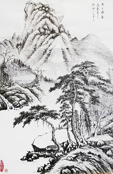 顾芸敏作品16《暮春望日小憇西》尺寸：70X45cm.jpg