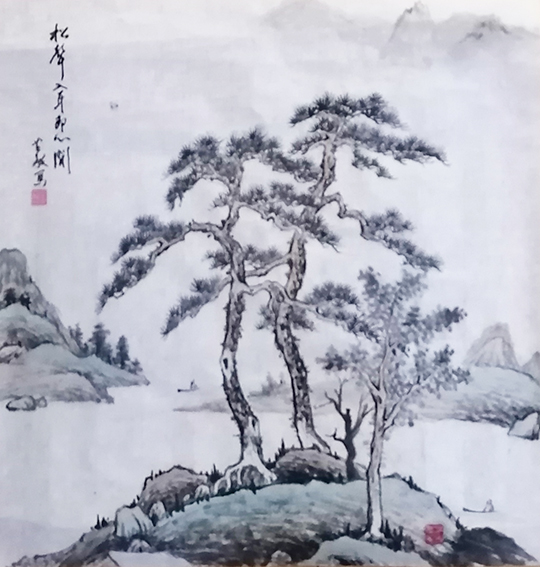 顾芸敏作品20《松声入耳即心闲》尺寸：50X50cm.jpg