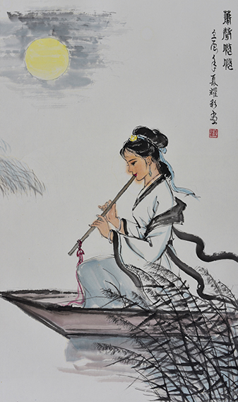 肖耀彩作品10《箫声悠悠》2012年.JPG