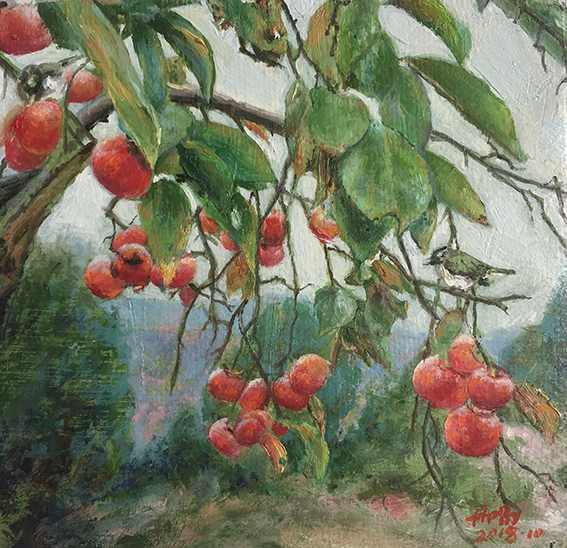 张丹阳作品5《山里红》15x15cm.jpg