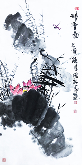 邢灵敏作品4《清香图》138cmX68cm.jpg
