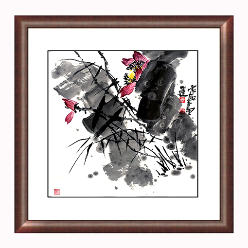 邢灵敏作品8《墨荷系列之三》68cmX68cm.jpg