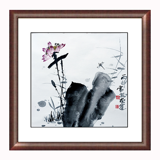 邢灵敏作品9《夏荷系列之三》68cmX68cm.jpg